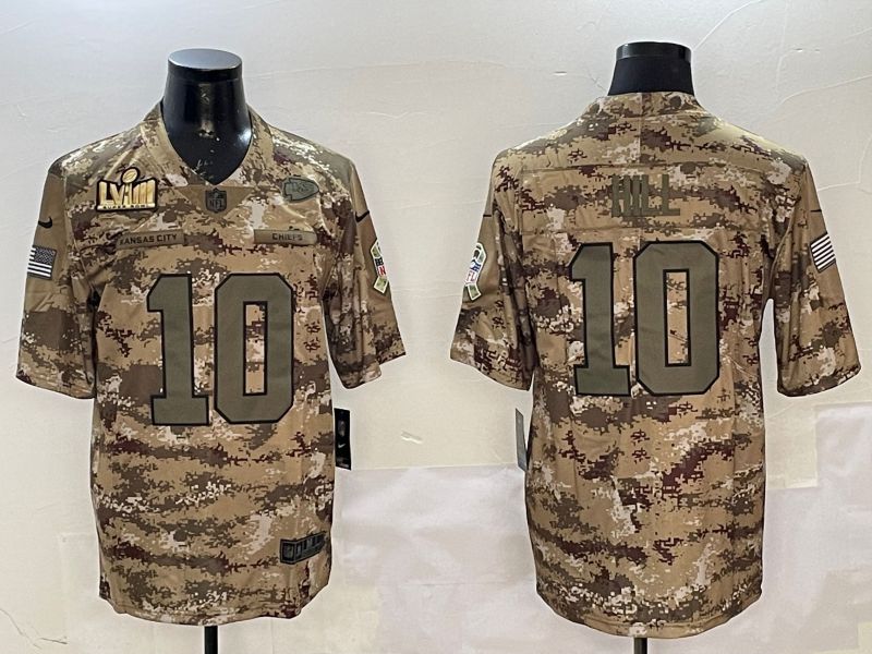 Men Kansas City Chiefs #10 Hill Camo Nike 2025 Salute to Service Limited NFL Jersey style 5->kansas city chiefs->NFL Jersey